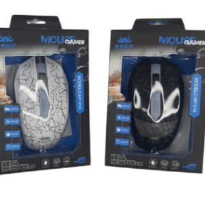 Mouse Gamer Com 3 Botões e LED KNUP (KP-V14)