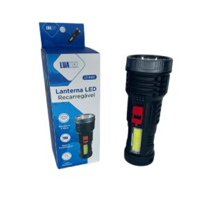 Lanterna Tática De LED Com Entrada USB (LT-8931) LuaTek